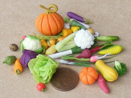 Tumdee Dolls House Miniature Loose Vegetables